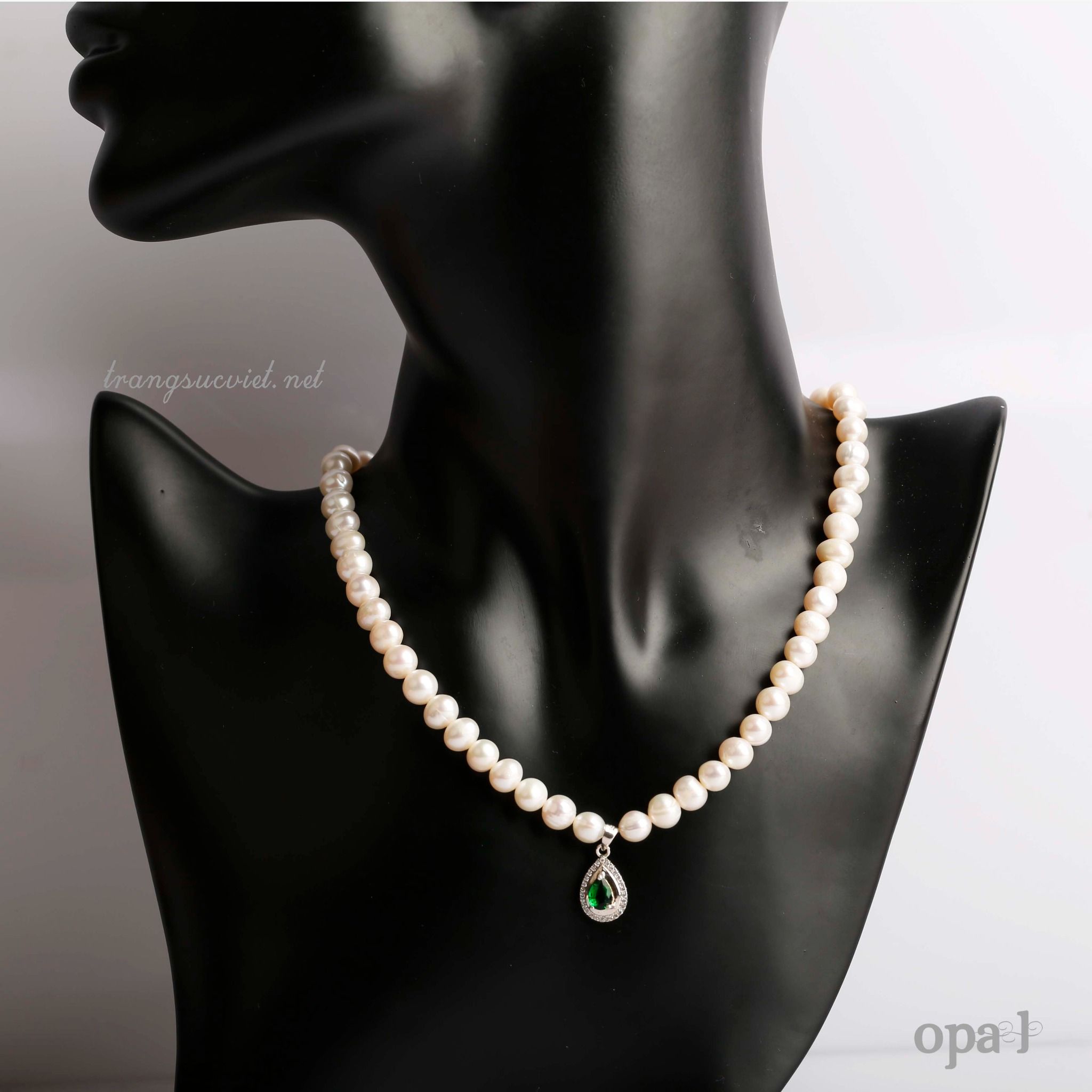  BST Vòng cổ ngọc trai ánh sắc nhẹ nhàng + TẶNG hoa tai 