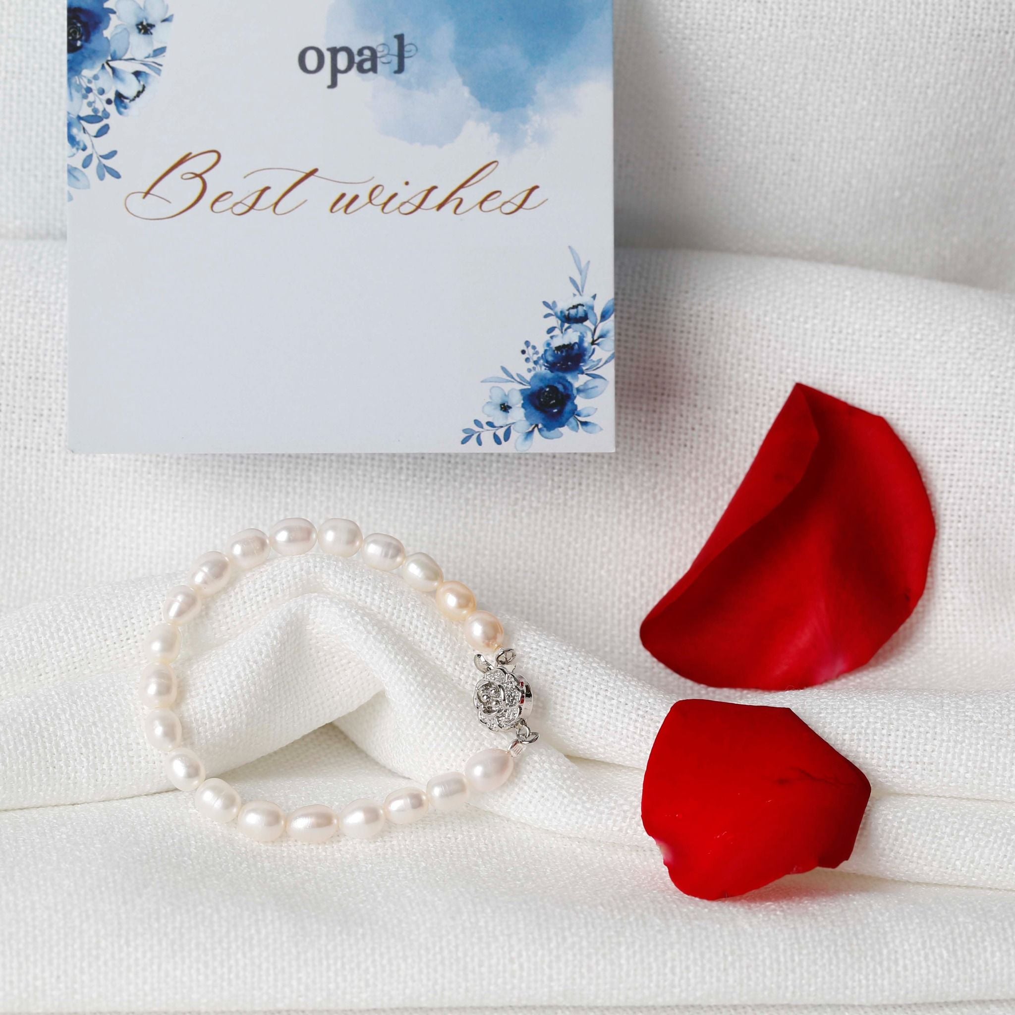  Bộ ngọc trai hạt oval trắng 