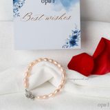  Bộ ngọc trai oval hồng dịu dàng tặng mẹ 