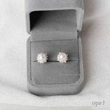  BST Hoa tai bạc đính ngọc trai và đá tặng mẹ 