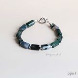  Vòng tay đá thạch anh rêu -bản lĩnh từ thiên nhiên 