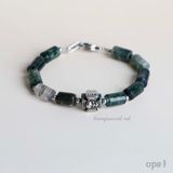  Vòng tay đá thạch anh rêu -bản lĩnh từ thiên nhiên 