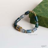  Vòng tay đá thạch anh rêu -bản lĩnh từ thiên nhiên 