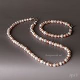  Vòng Choker ngọc trai phối trắng tím 6 ly, nét dịu êm của sự lãng mạn 