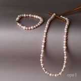  Vòng Choker ngọc trai phối trắng tím 6 ly, nét dịu êm của sự lãng mạn 