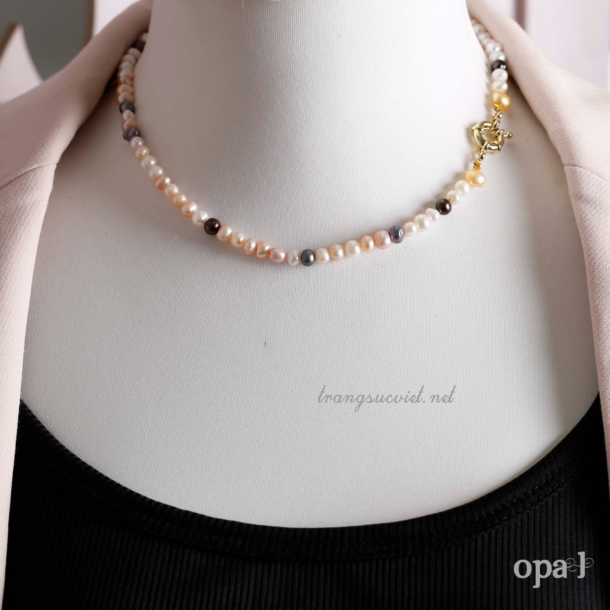  Vòng Choker ngọc trai đa sắc- độc đáo và sang chảnh 