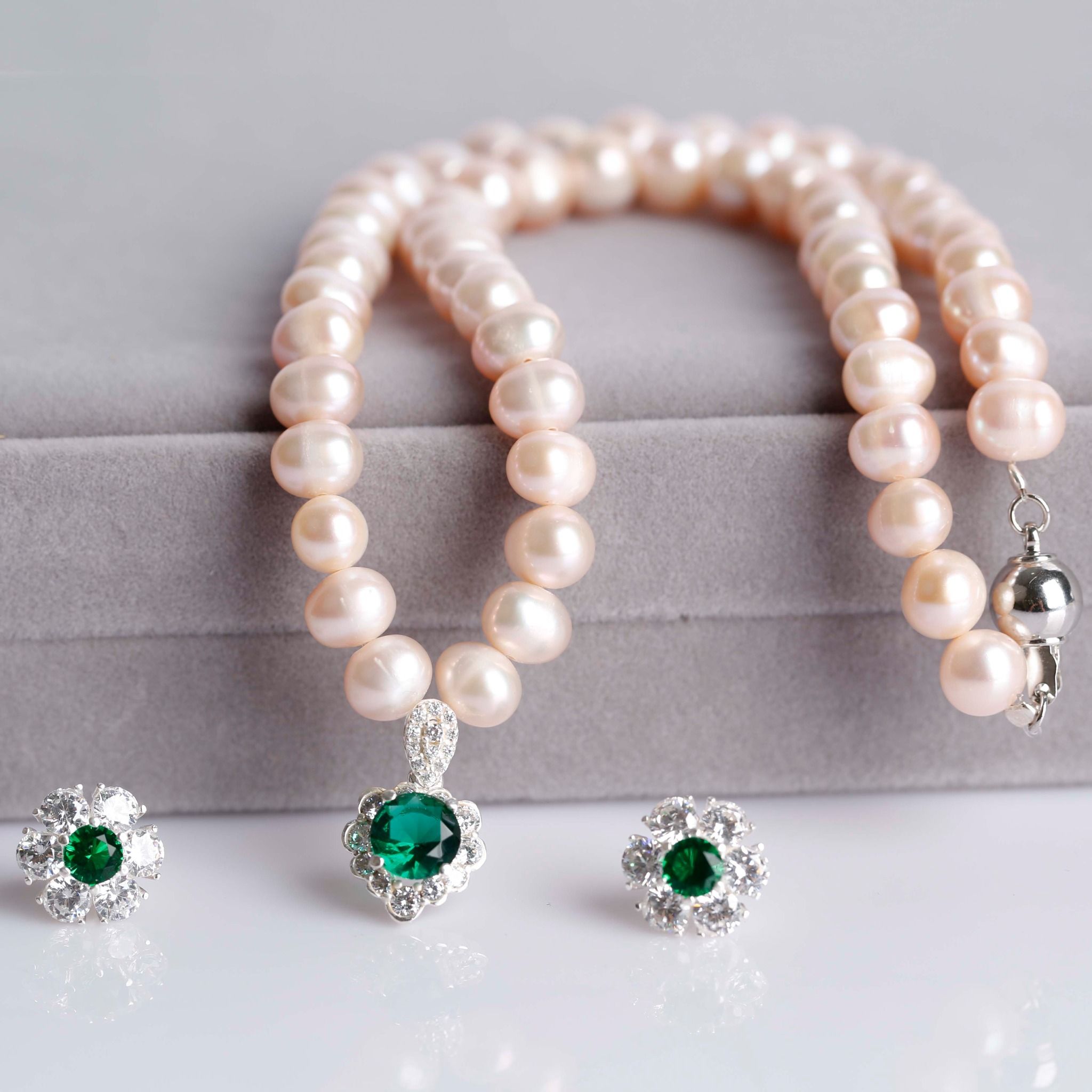  Bộ ngọc trai mặt đá xanh an yên 