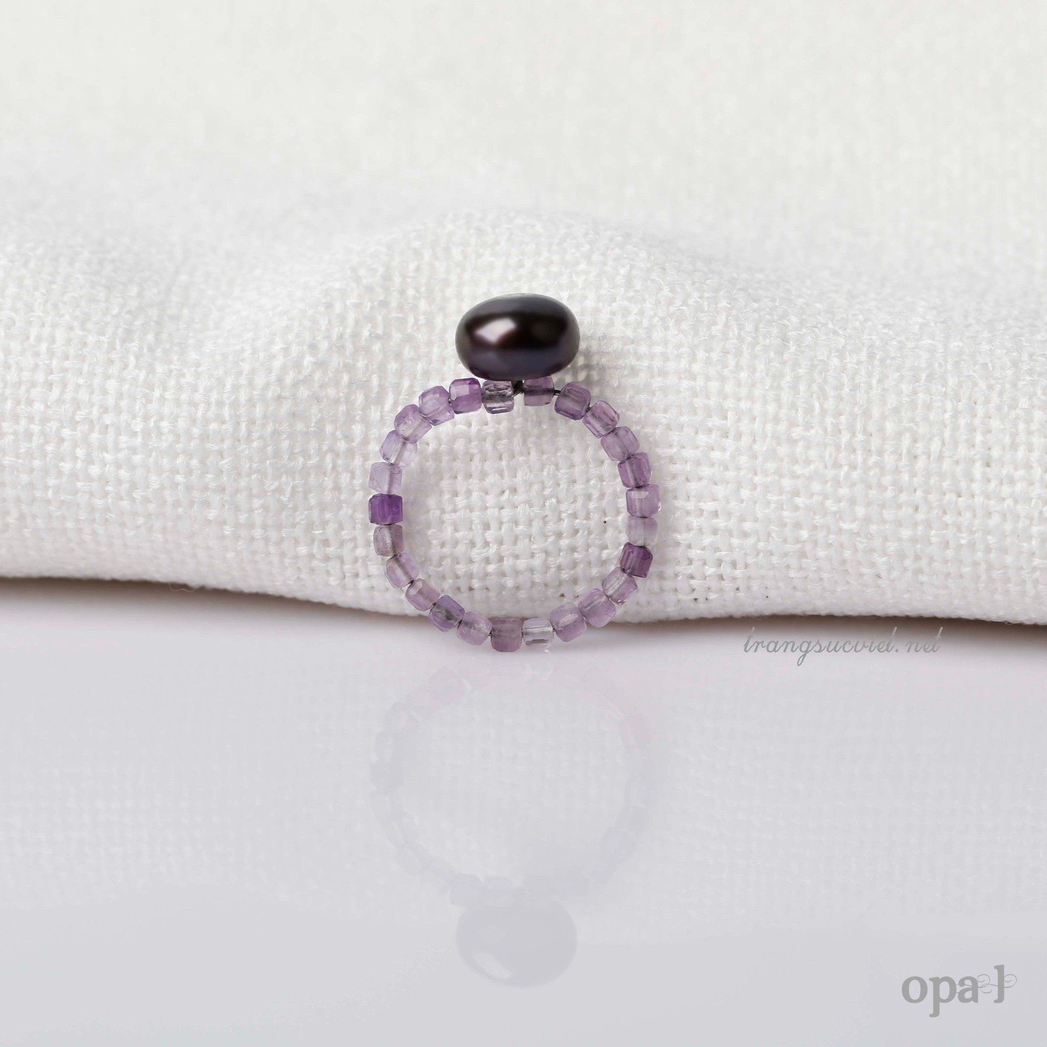  Nhẫn Ngọc Trai Phiên Bản Giới Hạn – Chỉnh Ni Theo Tay | Opal 
