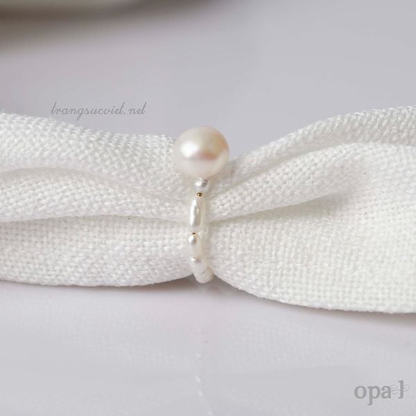  Nhẫn Ngọc Trai Phiên Bản Giới Hạn – Chỉnh Ni Theo Tay | Opal 