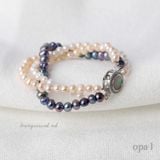  Vòng tay ngọc trai 3 layer sang trọng và tinh tế 