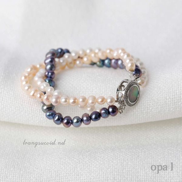  Vòng tay ngọc trai 3 layer sang trọng và tinh tế 