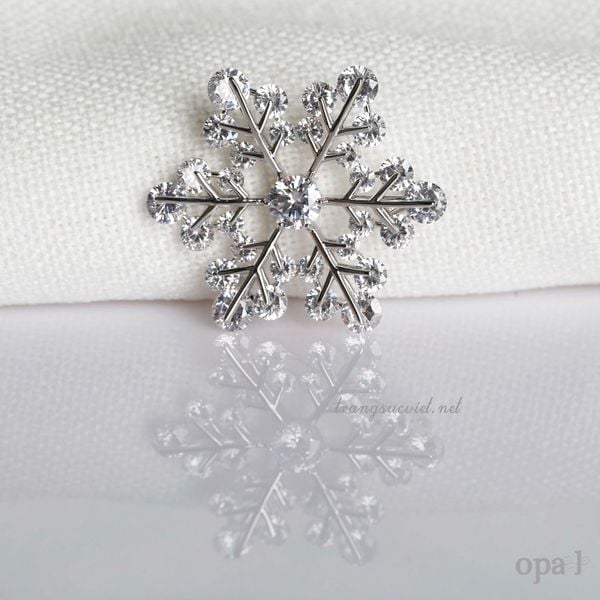  “Quà tặng tri ân, Cài áo tinh tế đính đá 