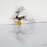  “Quà tặng tri ân, Cài áo tinh tế đính đá 