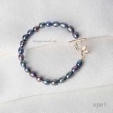  Vòng tay ngọc trai oval 