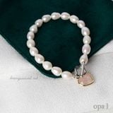  Vòng tay ngọc trai oval 