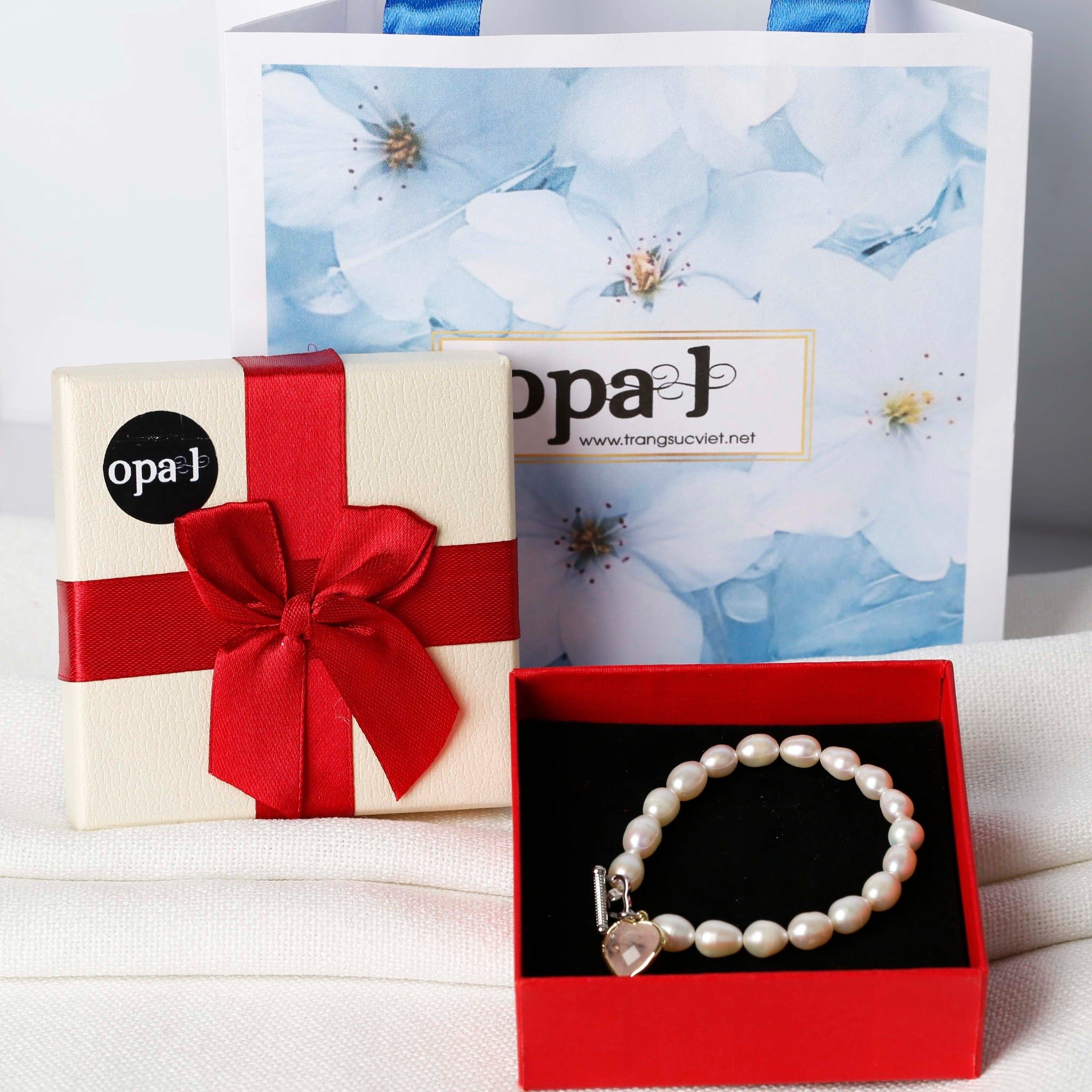  Vòng tay ngọc trai oval 