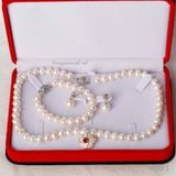  Bộ ngọc trai  trắng may mắn tặng mẹ 