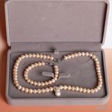  Bộ ngọc trai trắng, hồng, phối mặt dây ngọc trai 