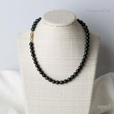  Vòng cổ ngọc trai ánh xanh lông công 