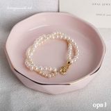  Vòng tay ngọc trai đôi hạt nhí 