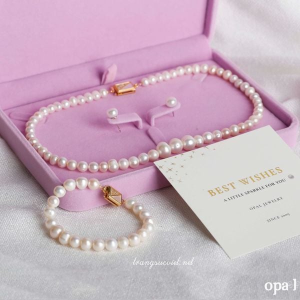  Bộ ngọc trai trắng đuổi size 