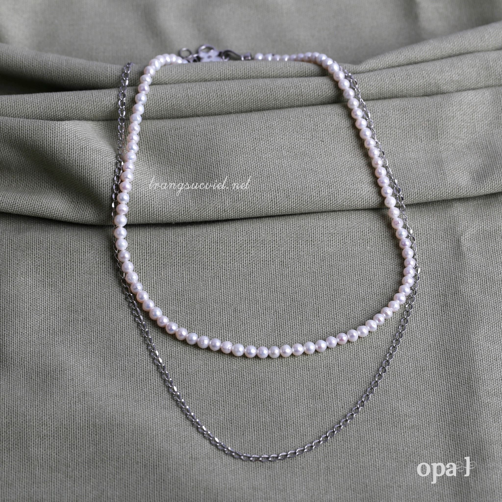  Vòng cổ ngọc trai cho nam 