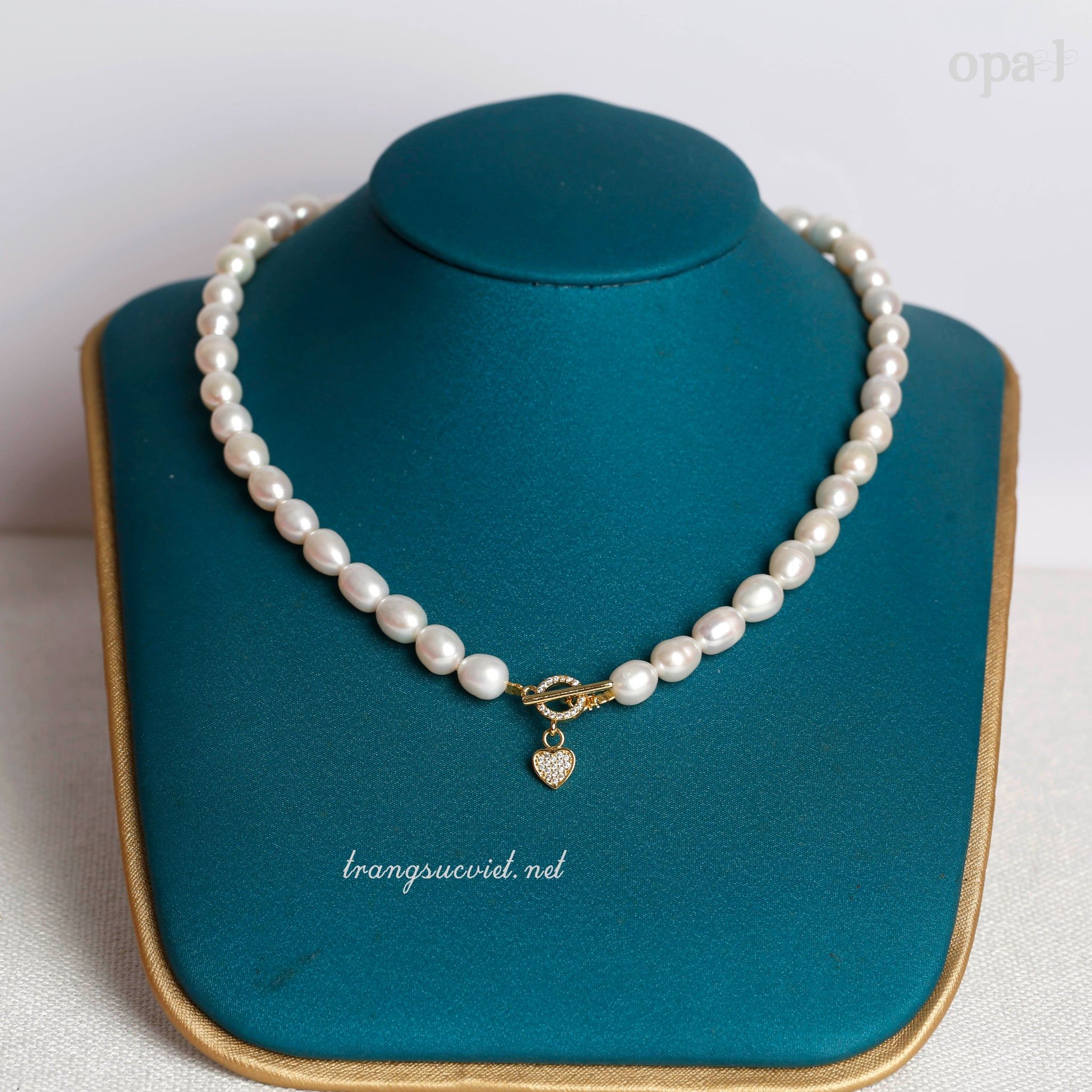  Bộ ngọc trai Oval trắng-món quà sang trọng 