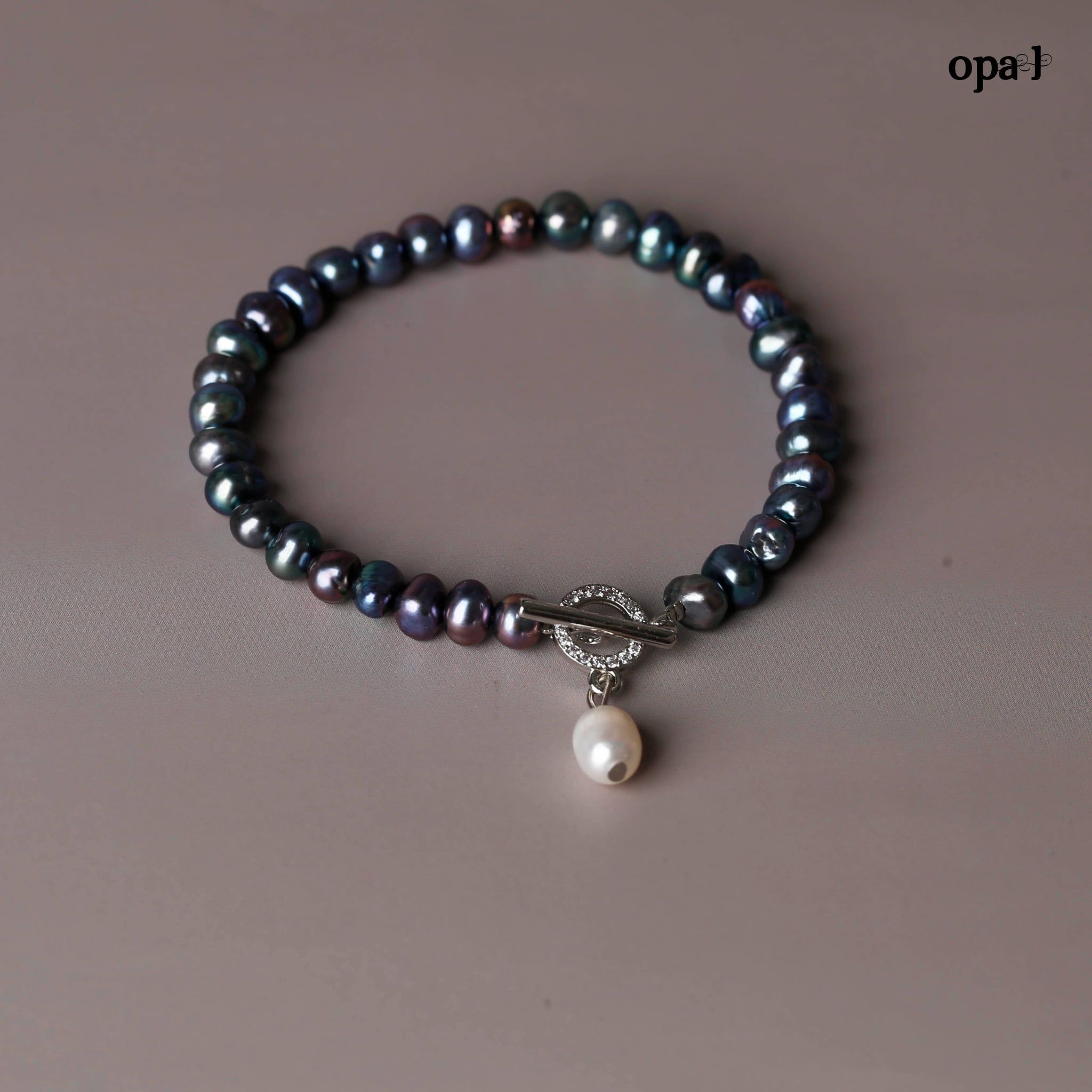  Bộ ngoc trai ánh xanh lông công 6ly - Dấu ấn riêng 