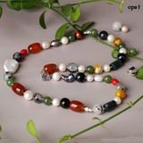  Vòng cổ phối đá và ngọc trai- sắc màu mùa hè 
