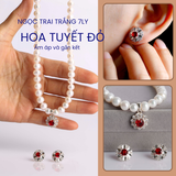  BST Bộ ngọc trai đính đá yêu thương tặng mẹ 