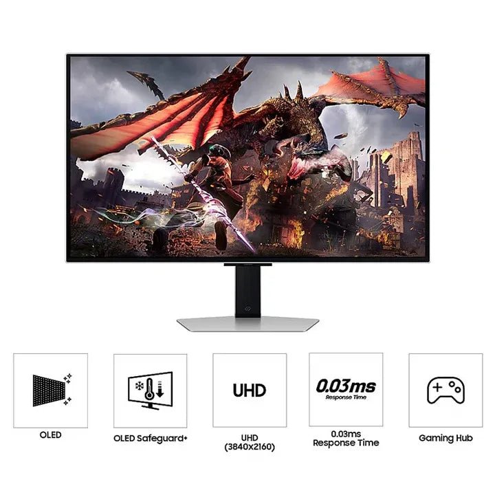 Ảnh minh họa Samsung Odyssey G80sd 32" 4K UHD OLED, 240Hz, 0.03ms, HDMI 2.1, AMD FreeSync Premium Pro, Màn hình gaming thông minh 2