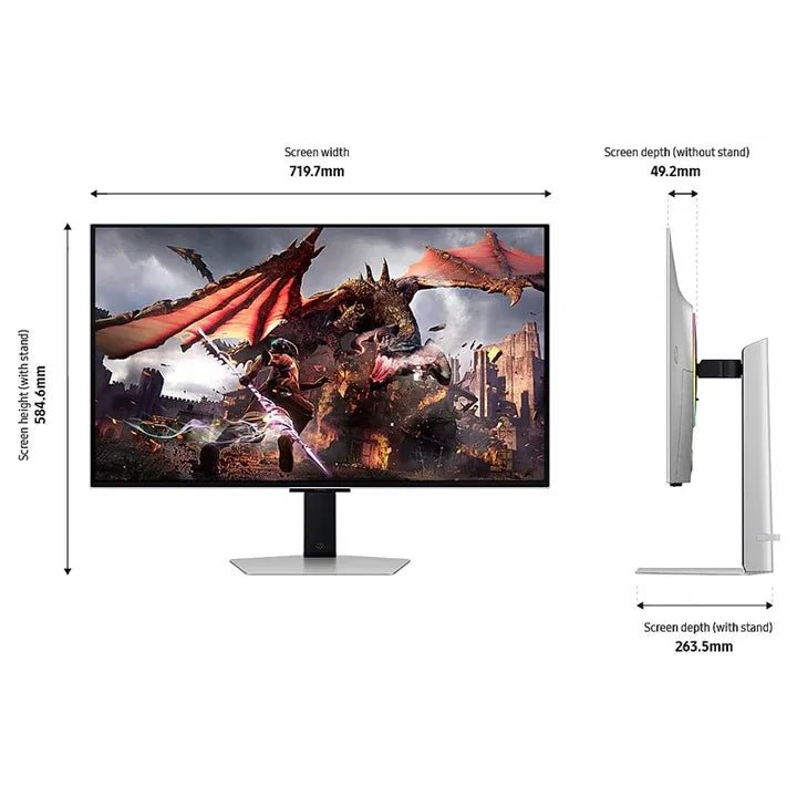 Ảnh minh họa Samsung Odyssey G80sd 32" 4K UHD OLED, 240Hz, 0.03ms, HDMI 2.1, AMD FreeSync Premium Pro, Màn hình gaming thông minh 3