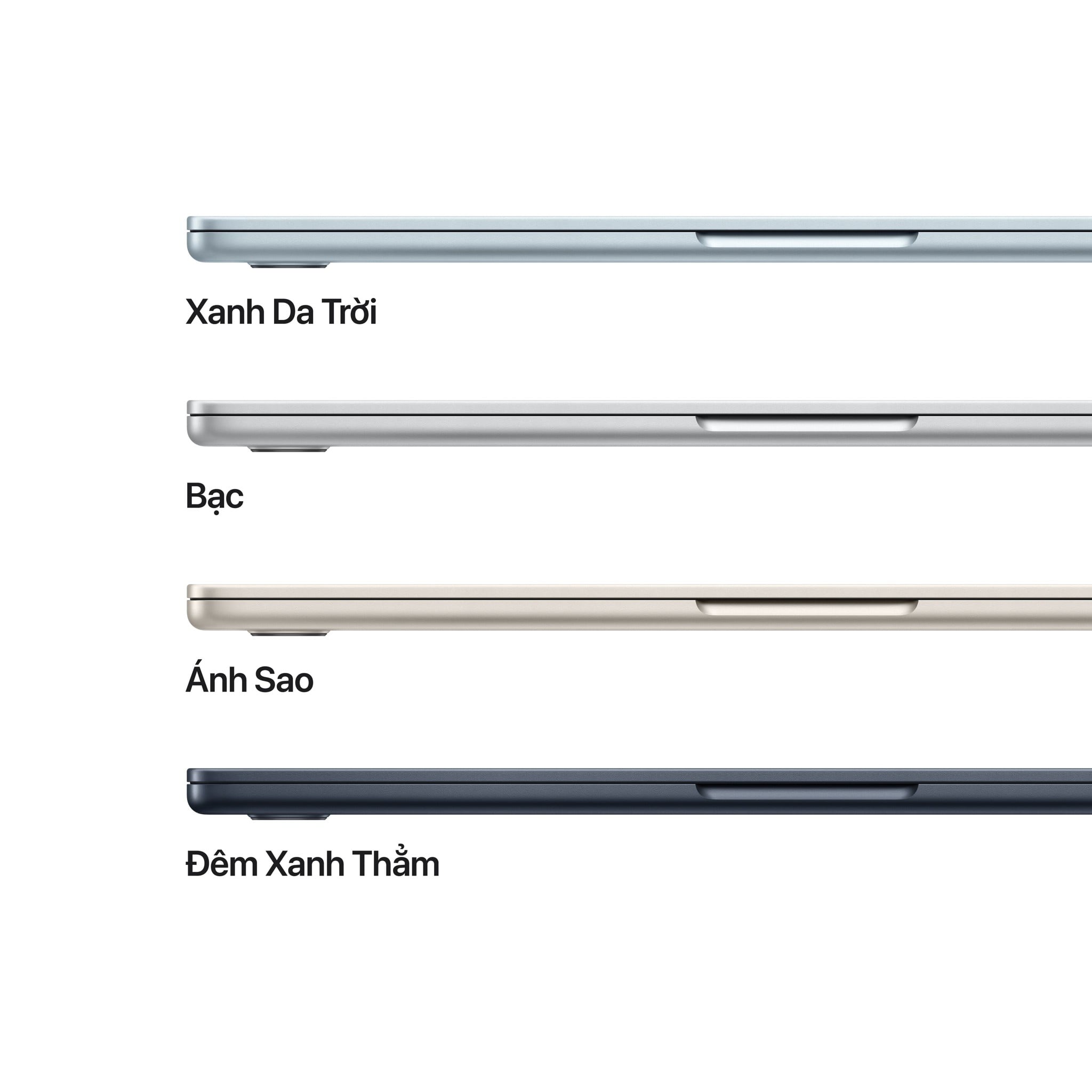 Ảnh minh họa MacBook Air M5 13 inch 2026 10CPU 10GPU 32GB 1TB Sạc 70W | Chính hãng Apple Việt Nam 2