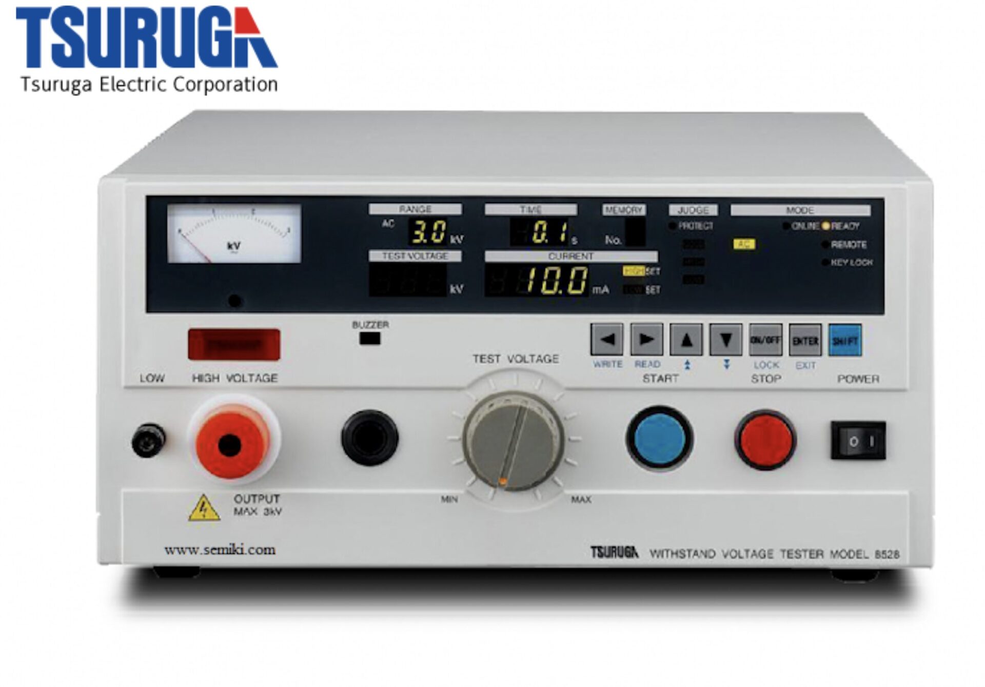 Ảnh minh họa TSURUGA 8528A, 8528A-P220 thiết bị thử nghiệm điện áp cao AC (0~2.5 kV / 0 ~5 kV) 1