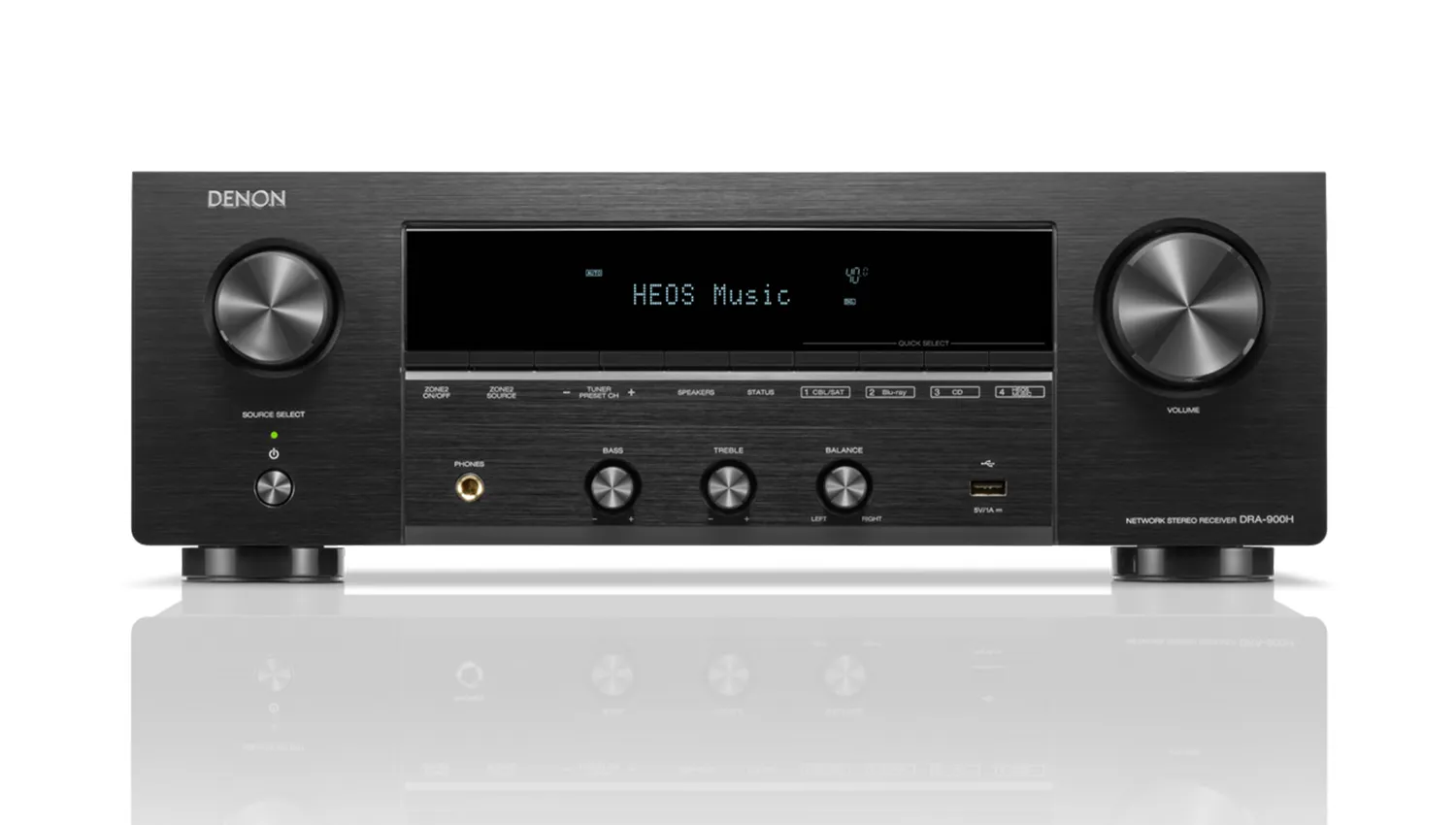 Ảnh minh họa Amply Denon DRA-900H (2 kênh, 100W/CH 8Ohm, Bluetooth, Wifi, Heos, Airplay 2, HDMI, Optical) 2