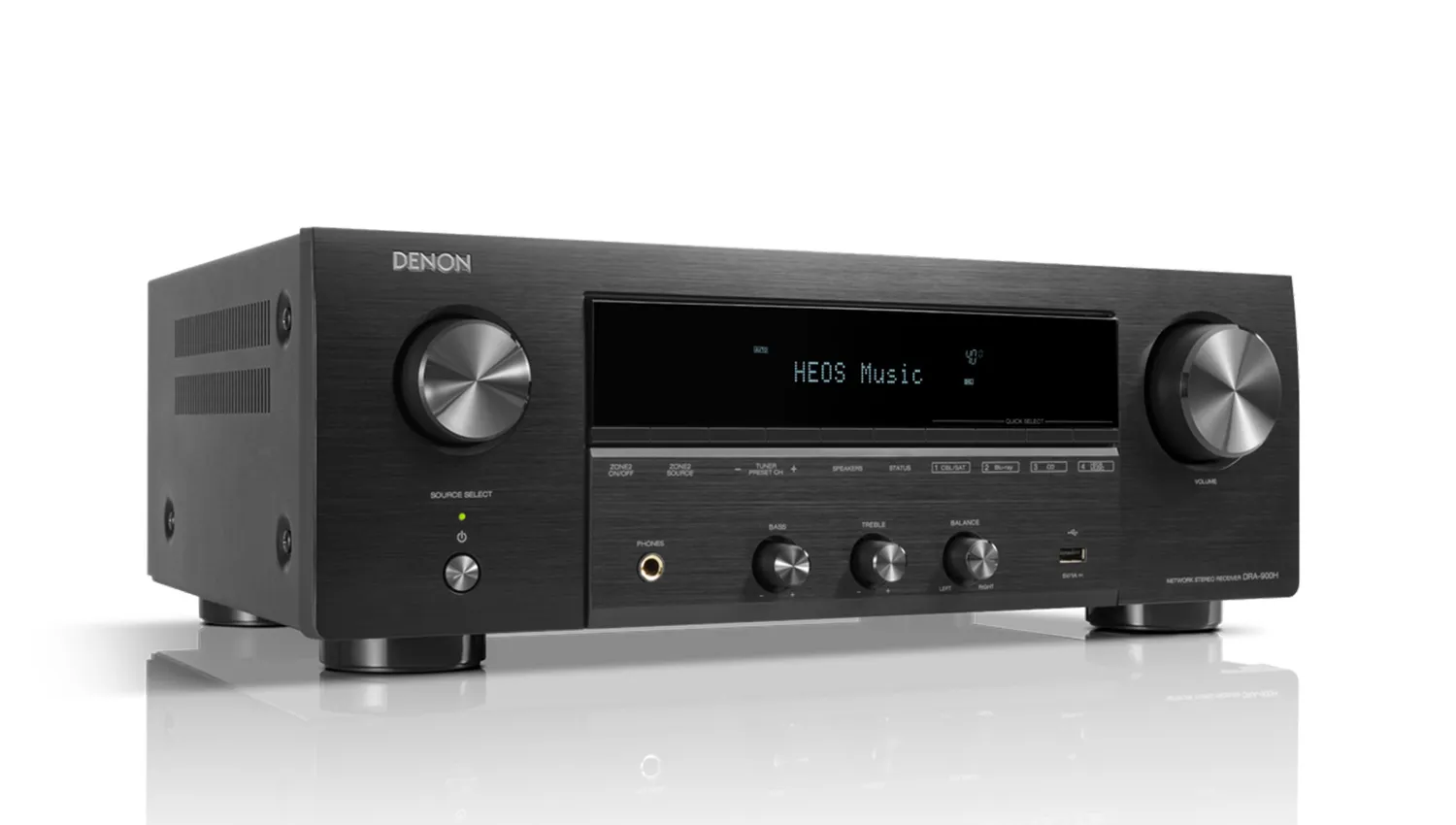 Ảnh minh họa Amply Denon DRA-900H (2 kênh, 100W/CH 8Ohm, Bluetooth, Wifi, Heos, Airplay 2, HDMI, Optical) 3