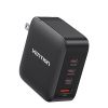 Vention 4-Port USB GaN Charging Kit US-Plug Black – Color box (140W)