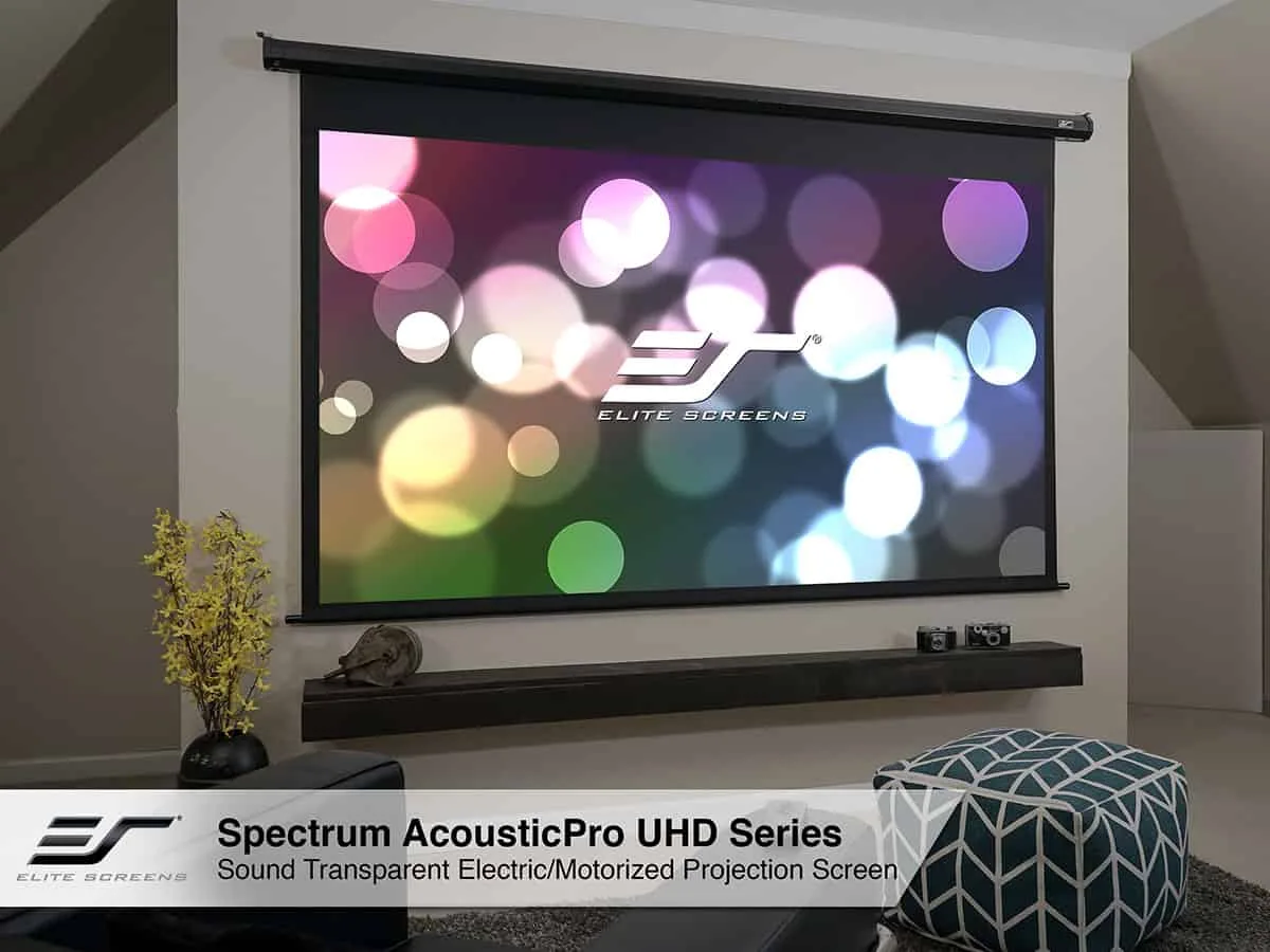 Ảnh minh họa Màn chiếu Elite Screens Spectrum AcousticPro UHD 100 inch ELECTRIC100H2-AUHD – Màn chiếu điện xuyên âm 1