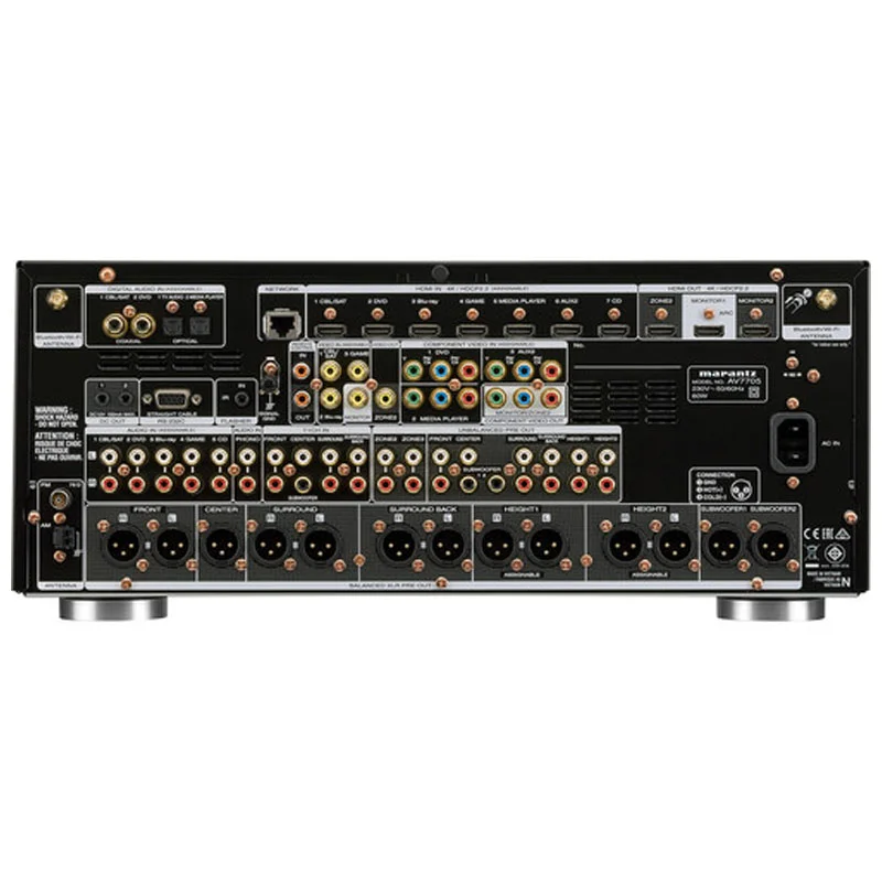 Ảnh minh họa Pre Amply Marantz AV7705, HDMI, Optical, Coaxial, Bluetooth, Wi-Fi, AirPlay 2 3