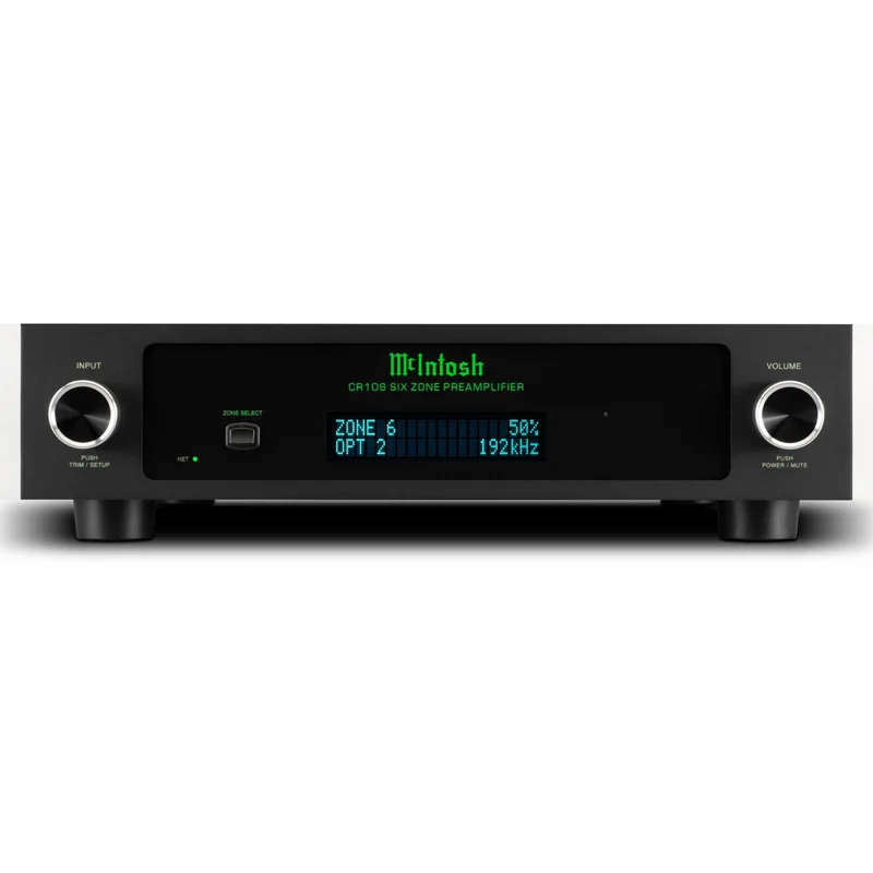 Pre Amply McIntosh CR106, 6 vùng, Coaxial, Optical, ứng dụng McIntosh Connect