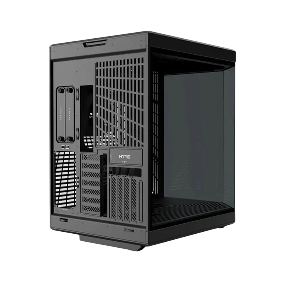 Ảnh minh họa Vỏ case chơi game ATX dạng Mid-Tower hai khoang HYTE Y70 Modern Aesthetic - Pitch Black 2