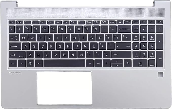 Thay Vỏ Laptop HP Probook 450 G9 455 G9 Laptop Upper Case Palmrest Non-Backlit Keyboard Assembly Part N01933-001 N01934-001 Silver (Probook 450 455 G9 Non-Backlit Keyboard) New Replacement for Zin