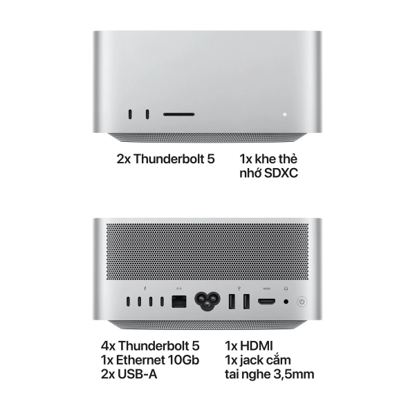 Ảnh minh họa Máy bộ Mac Studio M5 Ultra MHL74SA/A (M5 Ultra/ Ram 96GB/ SSD 1TB/ macOS/ 1Y) 3