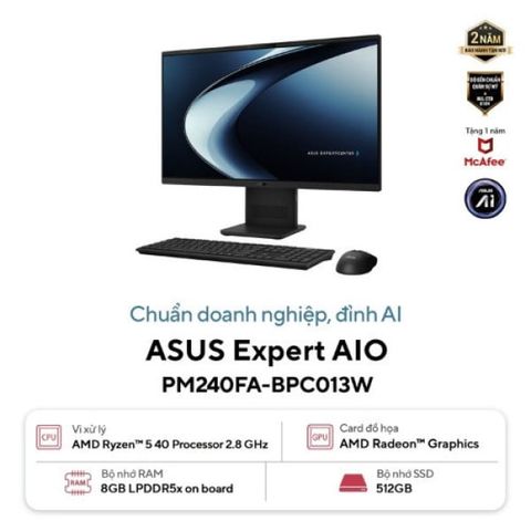 PC Asus ExpertCenter AIO PM240FA-BPC013W (AMD Ryzen 5 40/8GB/512GB)