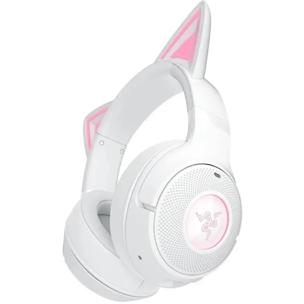 Ảnh minh họa Razer Kraken Kitty V2 BT Tai nghe chơi game không dây RGB với tai mèo - Phiên bản màu trắng 1