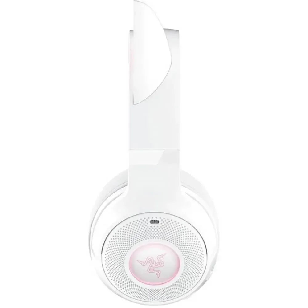 Ảnh minh họa Razer Kraken Kitty V2 BT Tai nghe chơi game không dây RGB với tai mèo - Phiên bản màu trắng 3