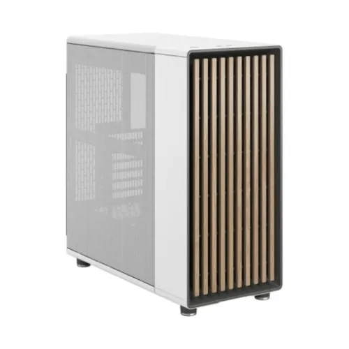 Case Fractal Design North Chalk White FD-C-NOR1C-03 – Mid Tower| Mặt Gỗ Sồi | Thiết Kế Trắng Cao Cấp