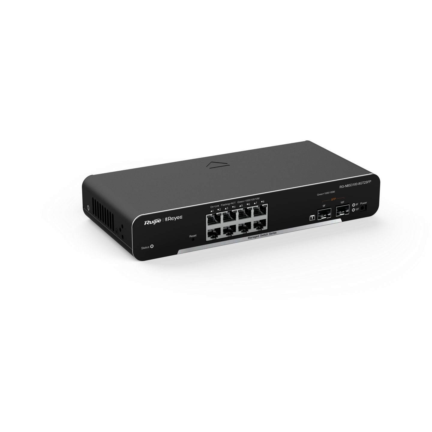 Ảnh minh họa RG-NBS3100-8GT2SFP, Thiết bị chuyển mạch Gigabit lớp 2 phi PoE quản lý trên đám mây, loại 10 cổng 1