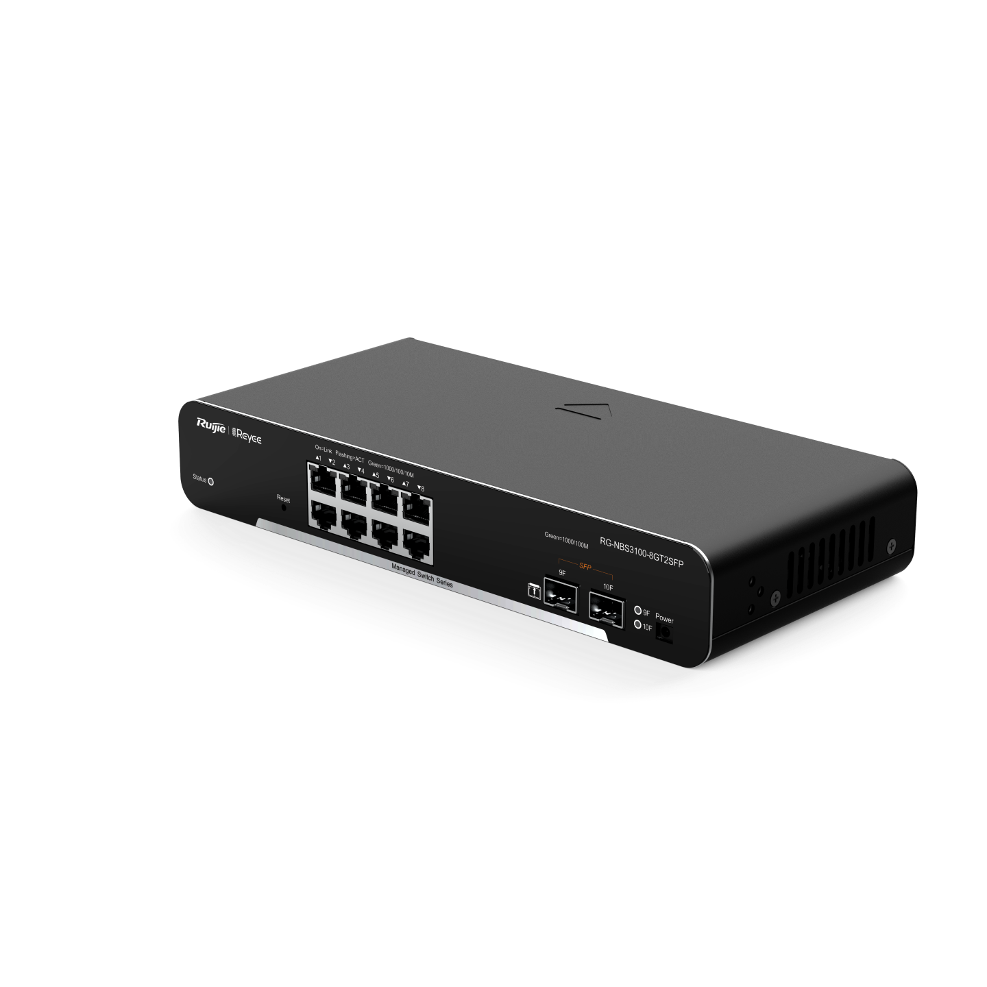 Ảnh minh họa RG-NBS3100-8GT2SFP, Thiết bị chuyển mạch Gigabit lớp 2 phi PoE quản lý trên đám mây, loại 10 cổng 2