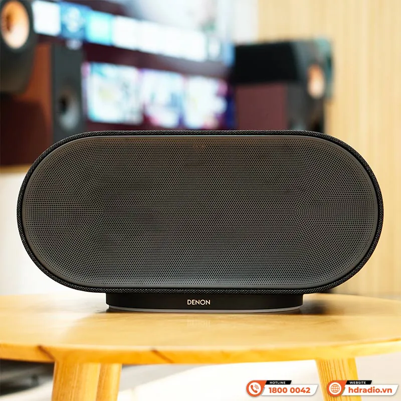 Ảnh minh họa Loa Denon Home 600, Class D, Dolby Atmos, HEOs, Wi-Fi, Bluetooth, AirPlay 2, USB-C, AUX 3.5 mm 1